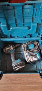 Makita schroefmachine Set, Ophalen of Verzenden, Gebruikt, Boor- en Schroefmachine, Variabele snelheid