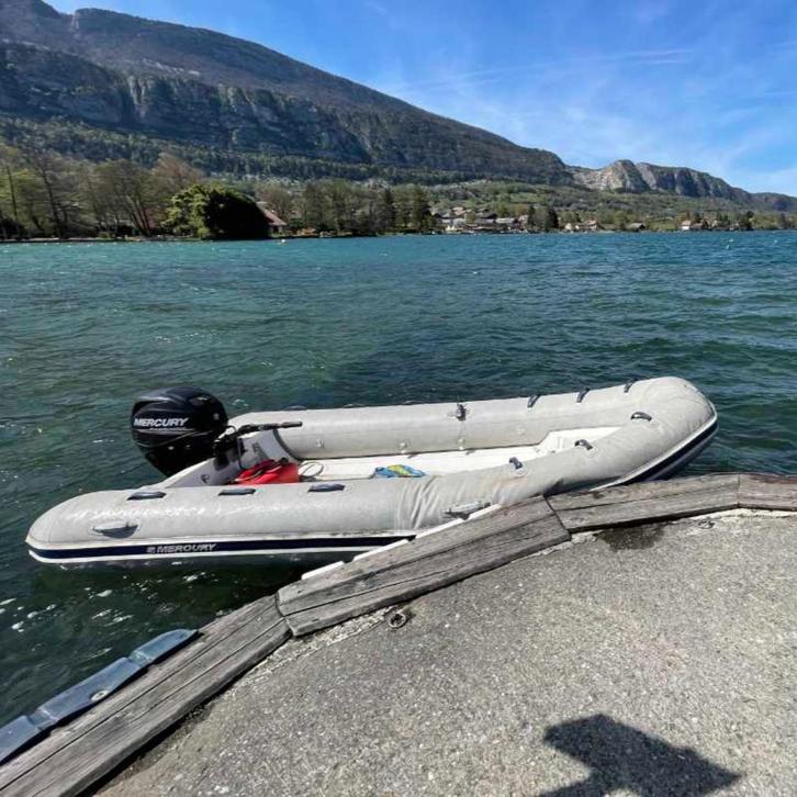 BOOT - OceanRunner460 + MOTOR Mercury F30MLH EFI, Watersport en Boten, Buiten- en Binnenboordmotoren, Gebruikt, Benzine, Buitenboordmotor