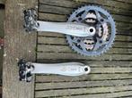 Shimano xt crankstel retro mtb, Fietsen en Brommers, Ophalen