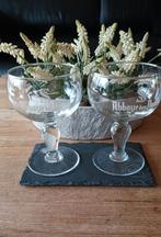 Set van 6 bierglazen´ Staceghem abbaye des dunes´Harelbeke', Ophalen, Zo goed als nieuw, Glas of Glazen, Overige merken