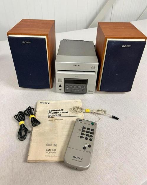 Vintage Sony HCD-101 Stereo syst AM/FM Radio CD + Afstandsb., Audio, Tv en Foto, Stereoketens, Zo goed als nieuw, Cd-speler, Tuner of Radio