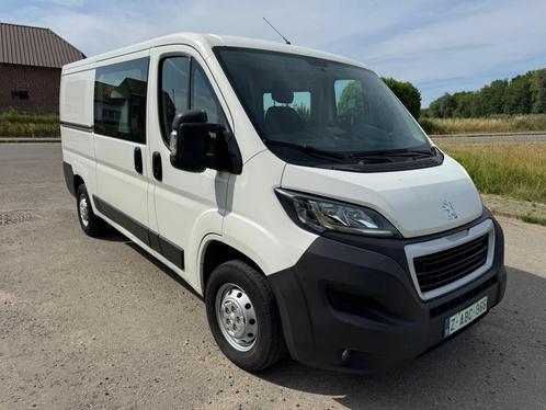 Peugeot Boxer 2.2 BlueHDI L2H1 Premium 7-zits dubbele cabine, Auto's, Peugeot, Bedrijf, Te koop, Boxer, ABS, Achteruitrijcamera