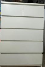 IKEA MALM - Ladekast 6 Lades - Wit, Huis en Inrichting, Ophalen, Gebruikt, Overige houtsoorten