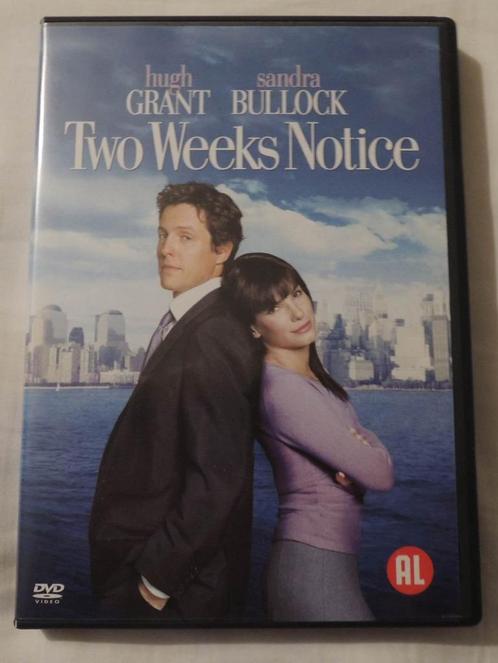 "Two Weeks Notice", dvd, komedie, Sandra Bullock/Hugh Grant, Cd's en Dvd's, Dvd's | Komedie, Zo goed als nieuw, Romantische komedie