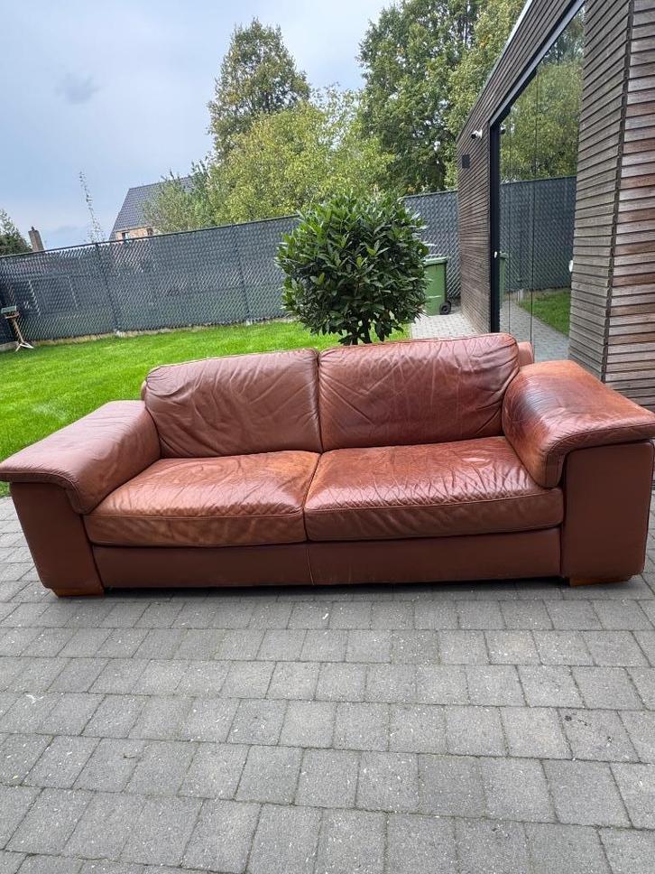 2 prachtige vintage Natuzzi zetels te koop, Huis en Inrichting, Zetels | Zetels, Gebruikt, Rechte bank, Overige maten, 300 cm of meer