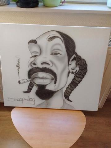Airbrush schilderij van Snoop Dog beschikbaar voor biedingen