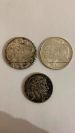 3 pièces argent 835 Belgique, Timbres & Monnaies, Argent, Argent