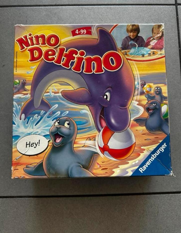 Nino Delfino gezelschapsspel, Hobby en Vrije tijd, Gezelschapsspellen | Bordspellen, Gebruikt, Drie of vier spelers, Ophalen of Verzenden