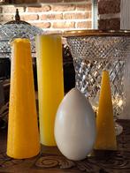Gele mooie grote sierkaarsen  5 € stuk, Diversen, Ophalen of Verzenden