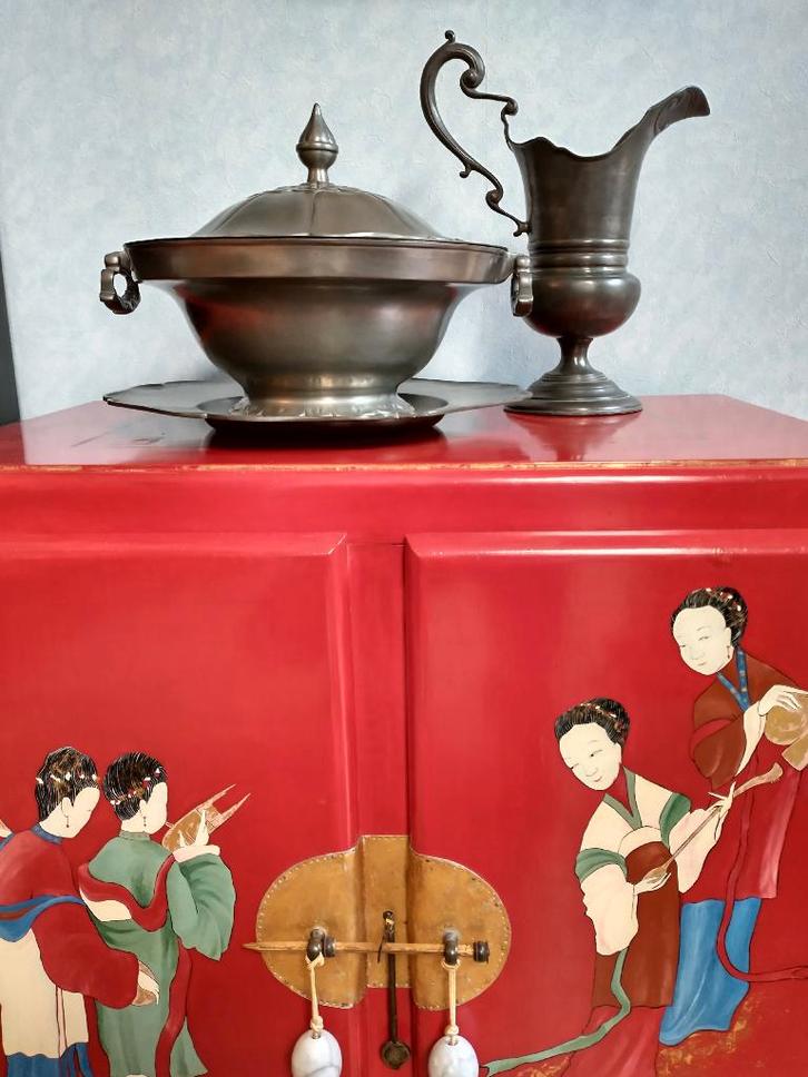 Soupière & Aiguière en étain, style Louis XVI, Antiek en Kunst, Curiosa en Brocante, Ophalen