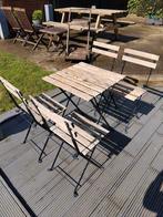 Ikea table+ 4 chaise de jardin pour 70 euros, Tuin en Terras, Terrasdelen en Vlonders, Gebruikt, Ophalen of Verzenden