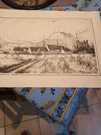 lithographie au crayon voir photos, Enlèvement