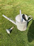 Ancien arrosoirs galvanisé avec son pommeau, Tuin en Terras, Gieters, Ophalen, Gebruikt