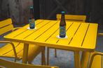 Retro rasa tafel / binnen- en buitengebruik (grote voorraad), Tuin en Terras, Ophalen of Verzenden, Nieuw, Vierkant, Metaal