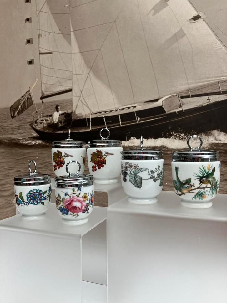 6 Egg Coddlers van Royal Worcester, King Size en standaard, Huis en Inrichting, Keuken | Keukenbenodigdheden, Zo goed als nieuw