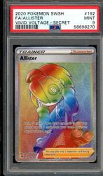 Allister PSA 9 - 192/185 - Épée et bouclier - Vivid Voltage, Enlèvement ou Envoi, Comme neuf, Cartes en vrac