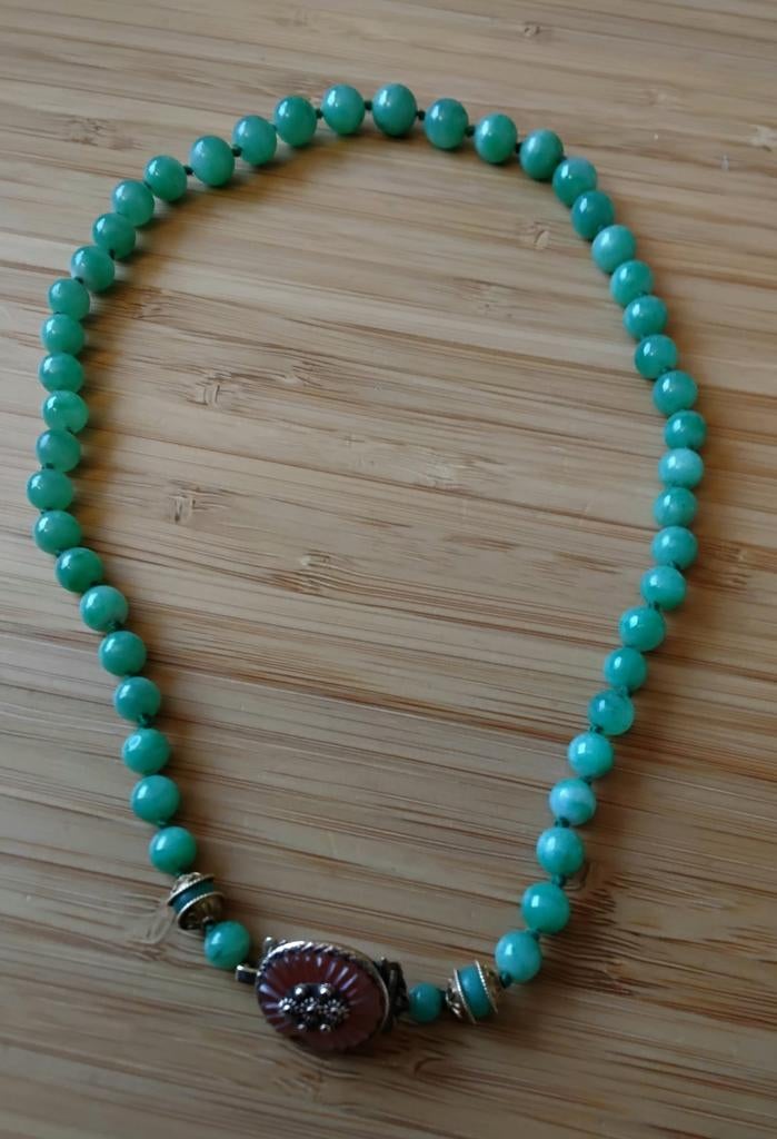 JADE COLLIER ART DECO 1930-1939 UK, Enlèvement ou Envoi