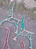 Pied banc fonte façon tronc d arbre, deco jardin 1900, Enlèvement