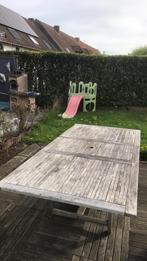 Table de jardin en teck 180cm avec rallonge 240cm, Comme neuf