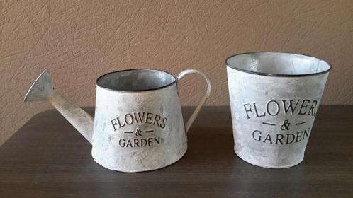 Lot / partij potten en gieters Flowers & Garden ( NIEUW ), Tuin en Terras, Bloempotten, Nieuw, Binnen, Balkon, Tuin, Ophalen of Verzenden