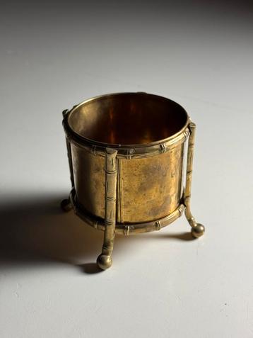 Faux Bamboo wijnkoeler vintage goud beschikbaar voor biedingen
