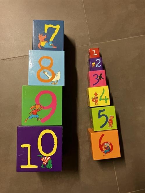 Stapelkubus kikker en vriendjes, Kinderen en Baby's, Speelgoed | Educatief en Creatief, Gebruikt, Bouwen, Puzzelen, Ophalen