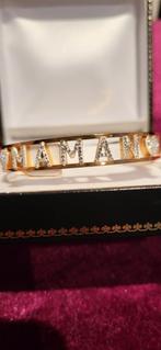 bracelet Maman en acier inoxydable neuf, Bijoux, Sacs & Beauté, Bracelets, Acier, Avec strass, Enlèvement, Neuf