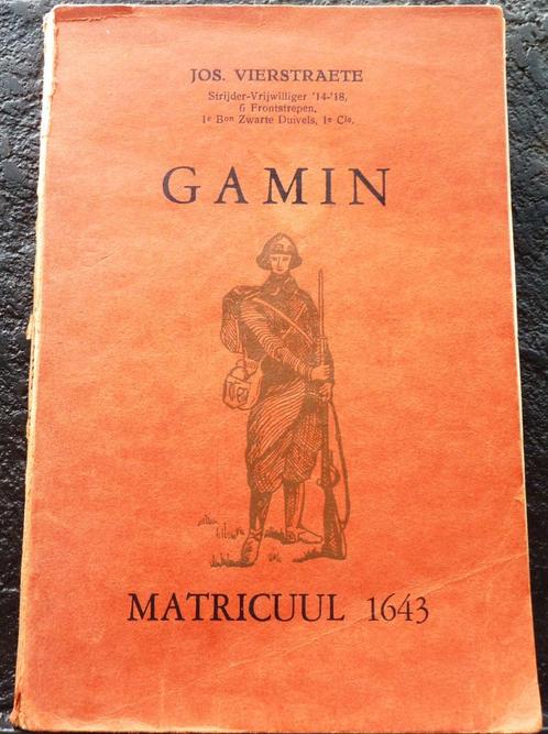 Gamin, Matricuul 1643., Livres, Guerre & Militaire, Enlèvement ou Envoi