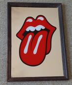 Vintage Rolling Stones spiegel, Maison & Meubles, Accessoires pour la Maison | Miroirs, Comme neuf, Rectangulaire, Moins de 50 cm
