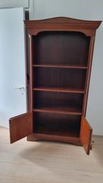 Klassieke houten boekenkast., Avec porte(s), 25 à 50 cm, Comme neuf, 50 à 100 cm