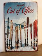 Plaque metallique Out of office ski, Collections, Enlèvement ou Envoi, Comme neuf