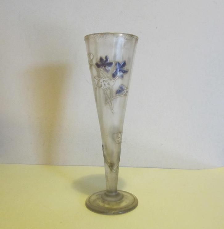 Antieke art nouveau Montjoye, Legras vaas, ca 1910, Antiek en Kunst, Antiek | Glaswerk en Kristal, Verzenden
