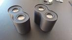2 x Opbouw duo-spot mat zwart nieuw, Huis en Inrichting, Lampen | Spots, Metaal of Aluminium, Nieuw, Ophalen of Verzenden, Modern