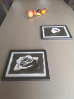 Kaders- 2 kaders Natali roos – zwart/ wit  - 2 voor 10 €, Huis en Inrichting, Ophalen of Verzenden