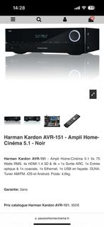 Harman Kardon AVR-151 - Ampli Home-Cinéma 5.1 - Noir, Enlèvement ou Envoi, Comme neuf