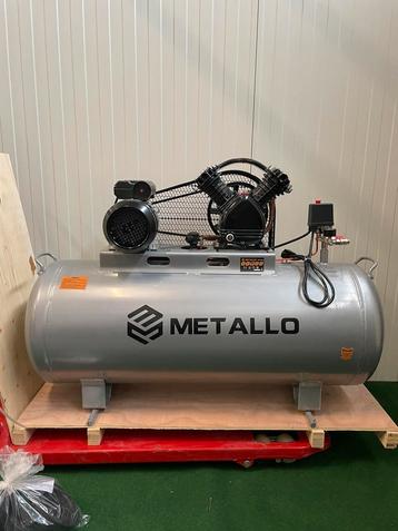 Nieuwe Metallo 200 liter compressor beschikbaar voor biedingen