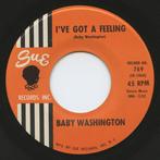 Baby Washington – Hush Heart / I've Got A Feeling "popcorn", Gebruikt, Ophalen of Verzenden, R&B en Soul, 7 inch