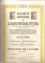 L'aruwimi-Ituri - Stanleyville, Timbres & Monnaies, Actions & Titres, 1920 à 1950, Action, Enlèvement ou Envoi
