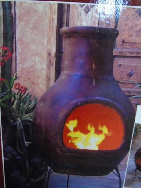 Mexicaanse houtgestookte vuurpot, terrashaarden, Tuin en Terras, Terrasverwarmers, Nieuw, Vloer, Ophalen