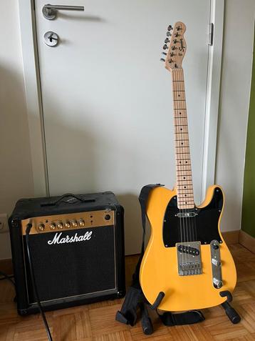 Squier Telecaster + Marshall MG15 beschikbaar voor biedingen