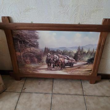 Tableau Chevaux de trait C. Pila Montes, Enlèvement