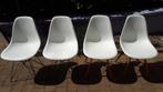 4 chaises Vitra Eames plastic chair, Ophalen, Gebruikt, Wit, Vier