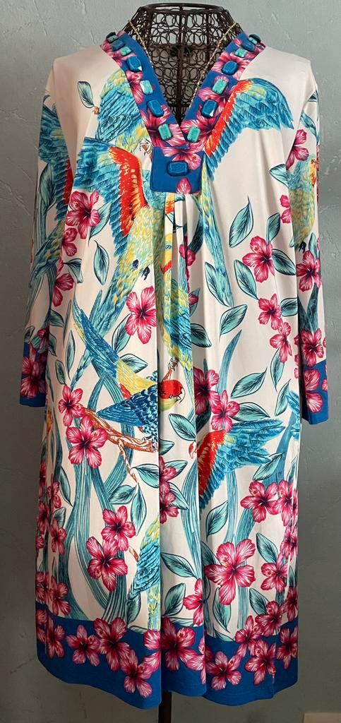 K-design XXL Trendy vlotte jurk Nieuwstaat, Kleding | Dames, Grote Maten, Zo goed als nieuw, Jurk, Overige kleuren, Ophalen of Verzenden