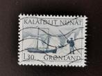 Groenland 1975 - postbedeling per boot, Postzegels en Munten, Ophalen of Verzenden, Denemarken, Gestempeld