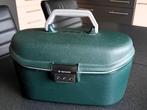 Beautycase Samsonite, Handtassen en Accessoires, Beautycases, Groen, Gebruikt, Met spiegeltje(s), Ophalen of Verzenden