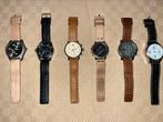 Oozo verzameling horloges man, Handtassen en Accessoires, Horloges | Heren, Overige merken, Staal, Zo goed als nieuw, Kunststof