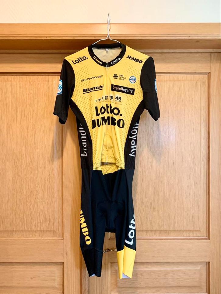 Lotto Jumbo Visma 2018 worn by Pascal Eenkhoorn cycling suit, Sport en Fitness, Wielrennen, Zo goed als nieuw, Kleding, Ophalen of Verzenden