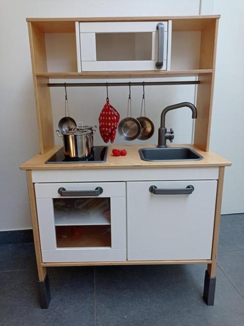 Speelgoedkeuken Ikea inclusief kookgerief, Kinderen en Baby's, Speelgoed | Speelkeukens, Zo goed als nieuw, Speelkeuken, Hout