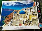 Puzzel Eurographics1000 stuks-Santorini, Hobby en Vrije tijd, Ophalen of Verzenden, 500 t/m 1500 stukjes, Zo goed als nieuw, Legpuzzel
