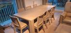 Tafel en 8 stoelen, Huis en Inrichting, Tafels | Eettafels, Ophalen, Zo goed als nieuw, 200 cm of meer, 50 tot 100 cm